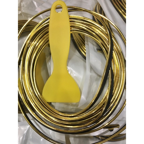 เส้นขอบทอง คิ้วสีทองลำโพงบลูทูธ diy ยาวครับ 5 เมตร ราคาต่อเส้น