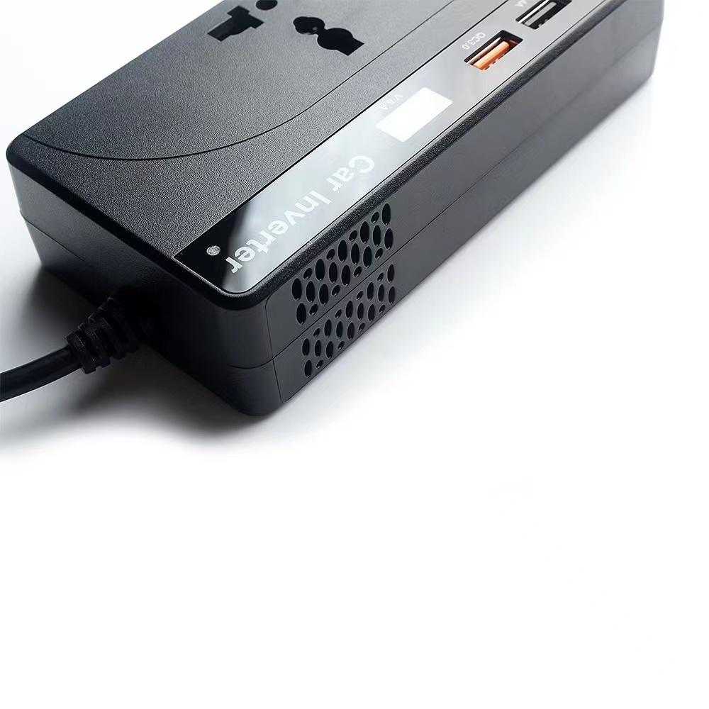 อินเวอร์เตอร์ หม้อแปลงไฟ12-24V 200W เครื่องแปลงไฟรถเป็นไฟบ้าน ตัวแปลงไฟรถ ใช้อุปกรณ์ไฟบ้านได้ในรถ DC 12V-24V to AC 220V - รูปที่ 5