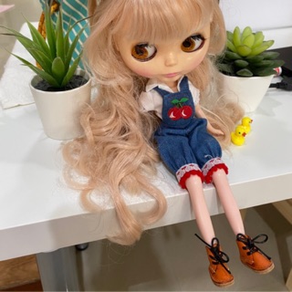 รองเท้าตุ๊กตาบลาย blythe หนังแท้ (size บอดี้ออริเท่านั้น)