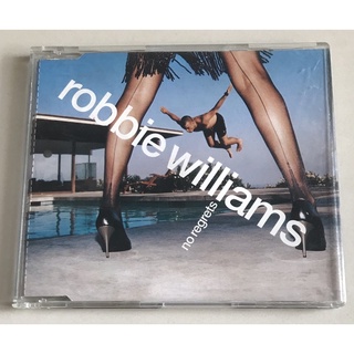 ซีดีซิงเกิ้ล ลิขสิทธิ์ ของแท้ มือ 2 สภาพดี...ราคา 299 บาท “Robbie Williams” ซิงเกิ้ล "No Regrets" Made in Asia