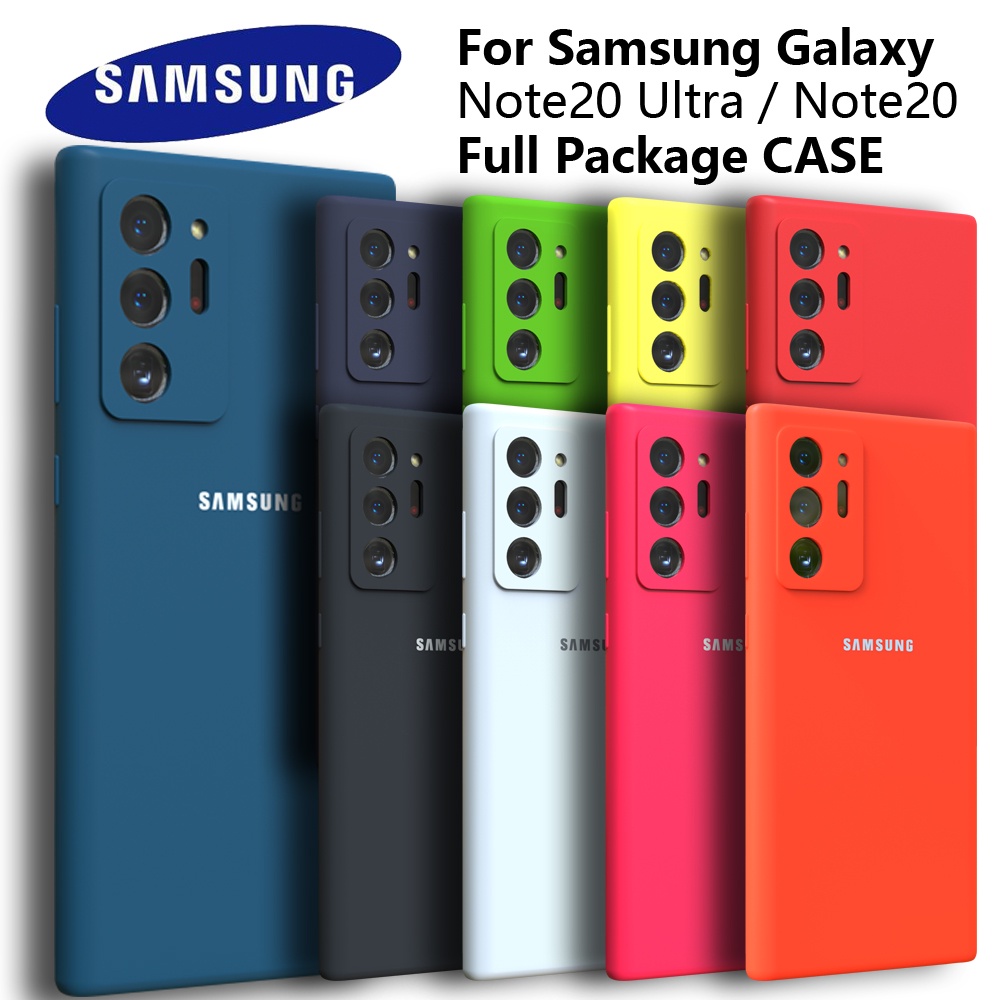 Samsung Galaxy Note20 Ultra Case Silky Silicone Cover Soft-Touch Back Protective Housing สําหรับ Note20Ultra Note 20 + 360