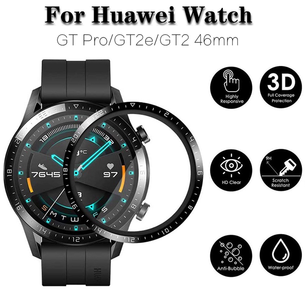 ฟิล์มกันรอยหน้าจอ ขอบโค้ง 3D สําหรับ Huawei Watch GT 3 Pro 46 มม. 43 มม. GT3 GT2 Pro GT 2 42 มม. GT 3 Runner gt2e