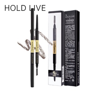 ดินสอเขียนคิ้ว Holdlive Natural Fine Eyebrow Pencil ที่เขียนคิ้ว สูตรกันน้ำ ติดทนตลอดวัน