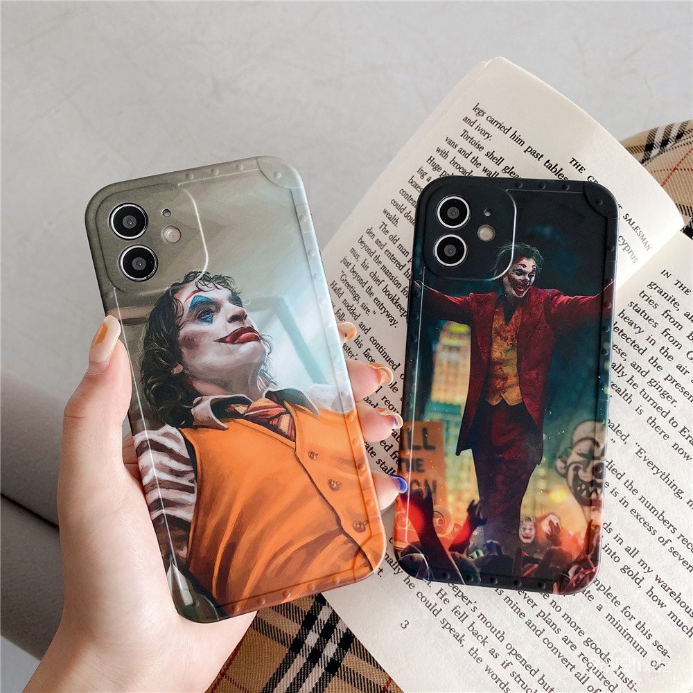 Popular movies Joker IPhone 12 11 Pro max x xs max xr 7 8 plus SE 2020 case clown Anti-fall soft Cover shell Hjez