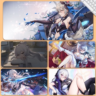 Bronya Zaychik Mouse Pad Honkai: Star Rail New Computer Pad Honkai Impact 3 Duck Duck Desk Pad Keyboard Pad Gaming Anime Cartoon Cute Large Laptop Small