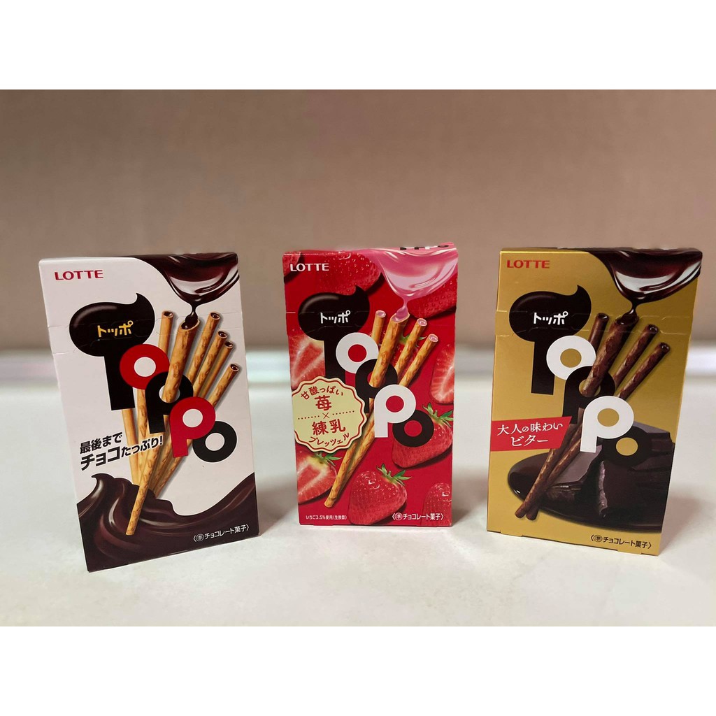 Kitte Toppo Chocolate บิสกิตแท่งสอดใส้ช็อกโกแลตเข้มข้น แบบเต็มๆแน่นๆในแท่ง #สินค้าแท้ญี่ปุ่น#ขนมญี่ป