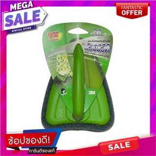 แปรงใยขัดหัวจรวดพร้อมด้ามจับ SCOTCH-BRITE สีเขียว แปรงทำความสะอาด SCRUB BRUSH WITH HANDLE SCOTCH-BRITE GREEN อุปกรณ์ทำคว