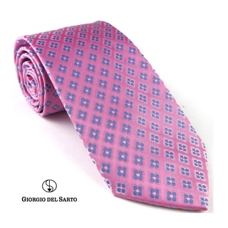 Giorgio Del Sarto Necktie Pink Fabric Texture เนคไทชมพูมีเท็กเจอร์