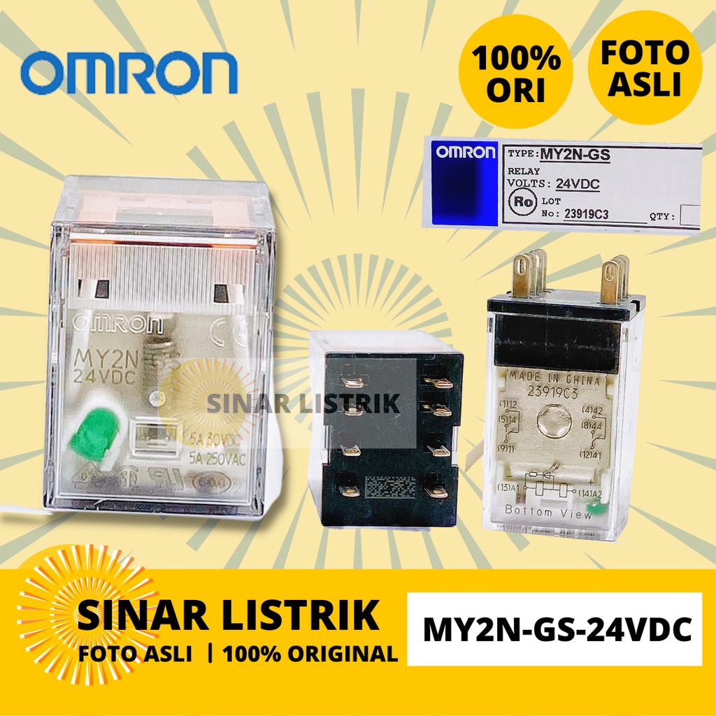 OMRON RELAY MY2N-GS-24VDC MY2N GS 24VDC 8PIN