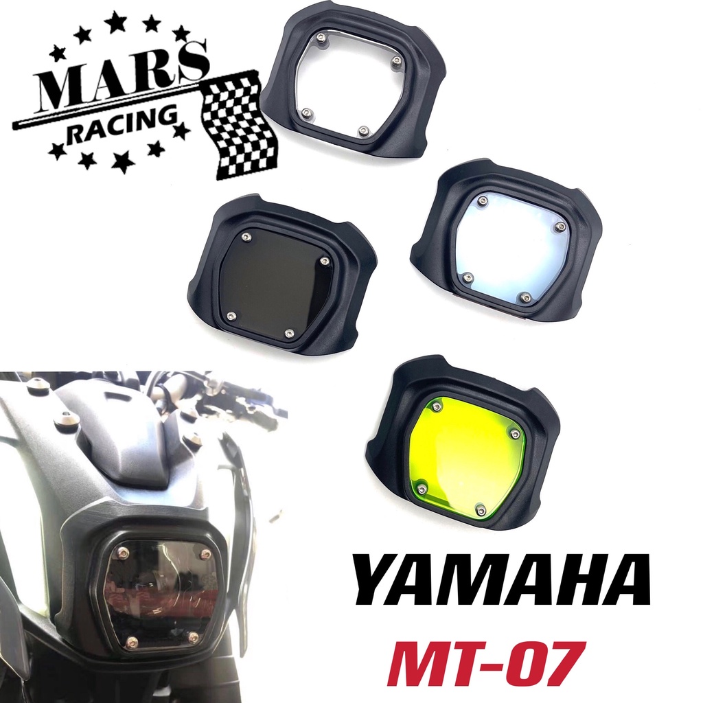 อุปกรณ์เสริมรถจักรยานยนต์ไฟหน้า Protector หน้าจอป้องกันฝาครอบไฟหน้า Shield ไฟหน้าสำหรับ YAMAHA MT-07