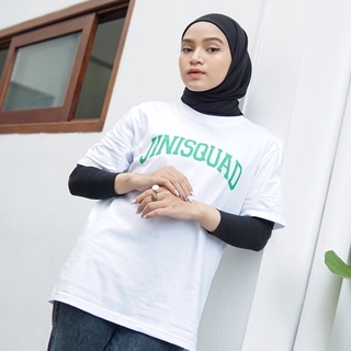 [S-5XL] เสื้อยืด พิมพ์ลาย JINISO TEXT JINISQUAD BRANDED TEE พรีเมี่ยม นําเข้า สําหรับผู้หญิง