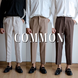 BARON COMMON Pants กางเกงขายาวสแลคขาเต่อเอวสูง