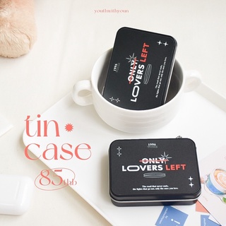 ❤️ Tin Box กล่องเหล็ก สีดำ ใส่ของลาย Only Lovers Left 💥