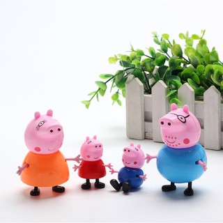 [ฟรี] ชุดครอบครัว Peppa หมูน้อยน่ารัก สําหรับตกแต่งเค้กวันเกิด