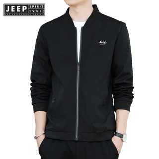 JEEP SPIRIT 1941 ESTD เสื้อแจ็กเก็ตเบสบอลลําลอง กันน้ํา คุณภ…