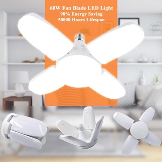 หลอดไฟ LED ทรงใบพัดพับเก็บได้ Fan Blade LED Bulb 85W แถมขั้วไฟให้ 4แฉก