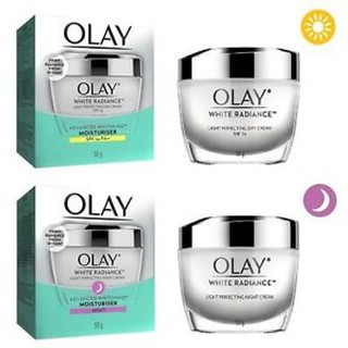 Olay White Radiance SET (Day Cream SPF24 50ml + Night Cream 50ml) โอเลย์ ไวท์เรเดียนซ์ เซ็ท (เดย์ครีม + ไนท์ครีม 50ml)