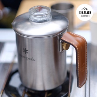 IDEALIZE CAMPING เคสหุ้มมือจับกาต้ม หุ้มมือจับ Snow peak Field coffee master หนังเเท้ เคสมือจับกาต้ม แคมป์ปิ้ง