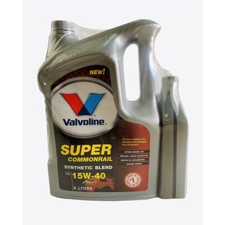 น้ำมันเครื่องValvoline super commonrail SAE 15W-40 NEW