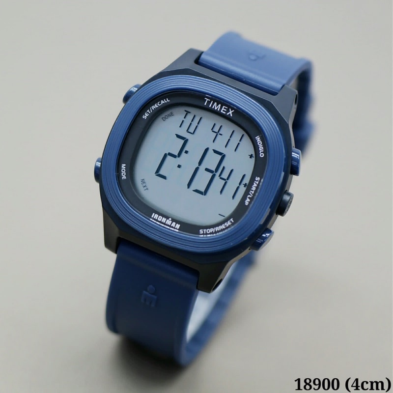 Timex 18900 นาฬิกาข้อมือดิจิทัล สายยาง กันน้ํา สําหรับผู้ชาย และผู้หญิง