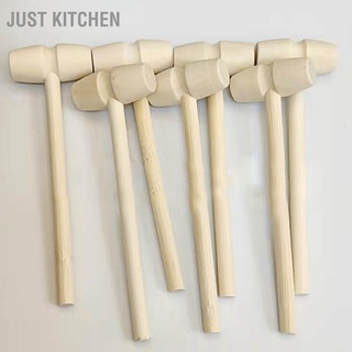 Just Kitchen Mini Wooden Hammer Cracking Seafood Breakable Chocolate Kids Toy for Household