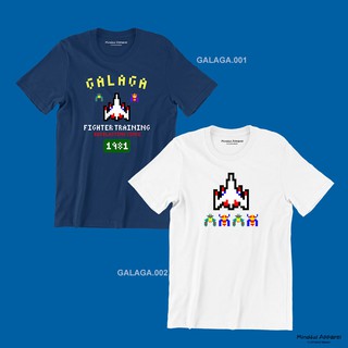 90’S GAMES - GALAGA SHIP GRAPHIC TEES | MINDFUL APPAREL T-SHIRTเสื้อยืด