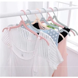 ไม้แขวนเสื้อพับได้ ไม้แขวน ขนาดพกพา สีพาสเทล