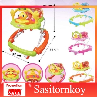 sasitornkoy รถหัดเดินราคาถูก รถหัดเดินเด็กอ่อน รถหัดเดินเป็ด"Love Duck"สุดน่ารักรถหัดเดินวงกลม รถหัดเดินเด็กเล็ก