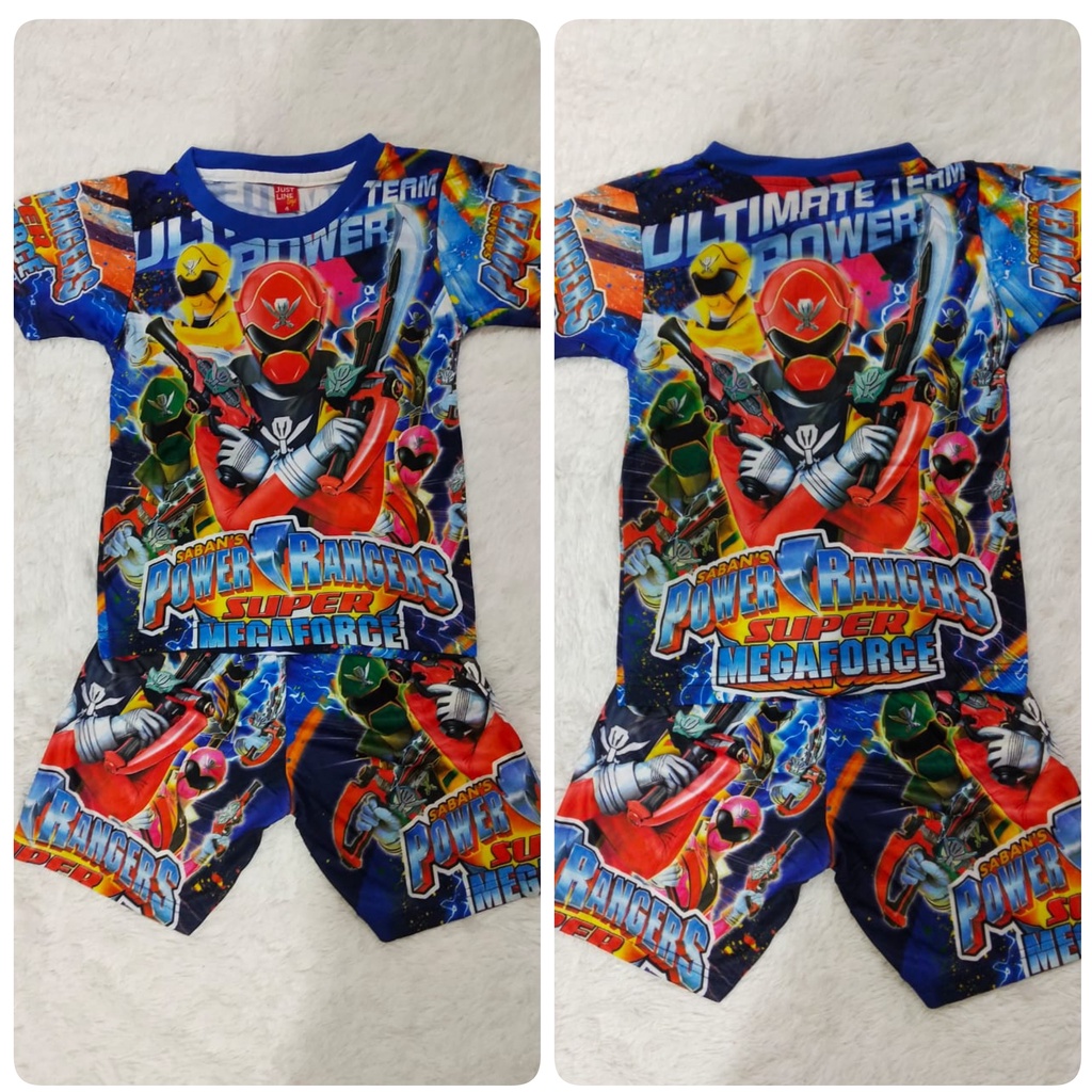 Sandisean - พิมพ์เต็ม Power Rangers/power rangers วัสดุหญ้าแห้ง/ชุดไฟ Rangers สําหรับเด็ก