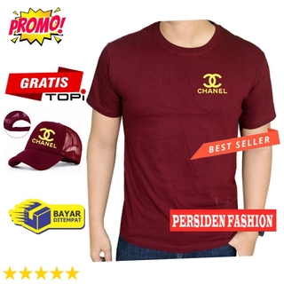 ซื้อฟรีหมวก เสื้อ - เสื้อยืด พรีเมี่ยม สีเหลือง Cha nel Distro // Distro