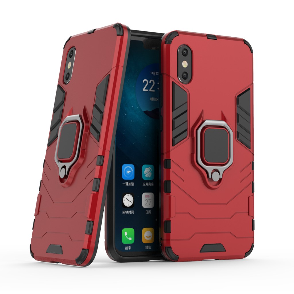 เคส Xiaomi Mi 8 Pro พลาสติกแบบแข็ง Armor Shockproof Back Cover Phone Case Xiaomi Mi8 Pro 8Pro กรณี ฝ