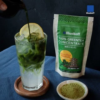 มีสินค้าพร้อมส่ง Bluekoff ผงชาเขียวมัทฉะ เข้มข้น เกรดพรีเมี่ยม Matcha Greentea Premium สูตร 2 (1ถุง บรรจุ 200 g.)