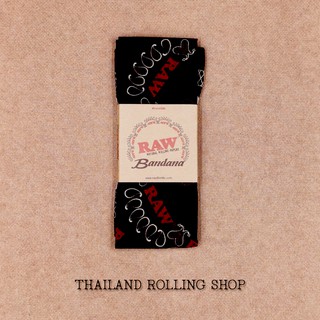 ผ้าพันคอ ผ้าเช็ดหน้า RAW Black Bandana Fast Shipping