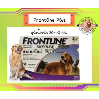 Frontline Plus ฟรอนท์ไลน์ พลัส สำหรับสุนัขน้ำหนัก 20-40 กก.