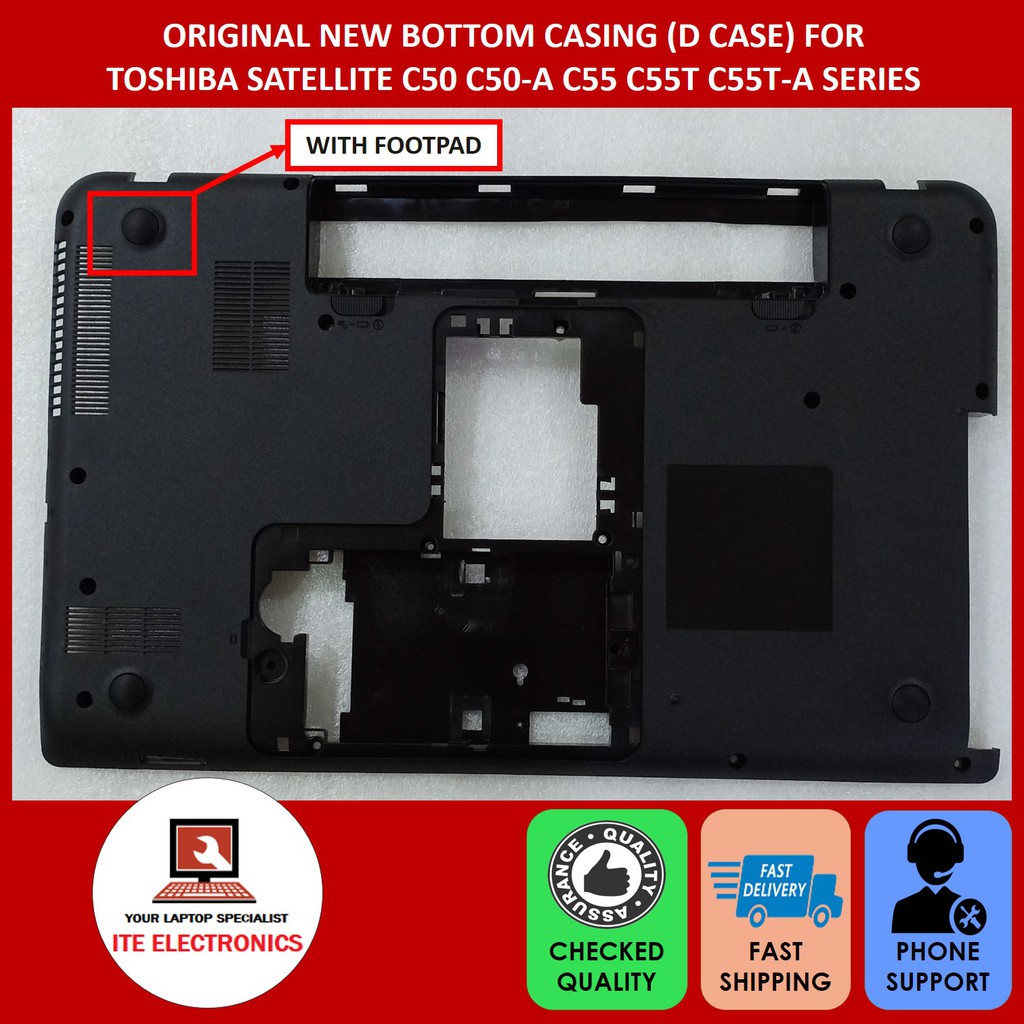 ใหม่ 15.6" TOSHIBA SATELLITE C50 C50-A C55 C55T C55T-A SERIES BOTTOM COVER D CASE