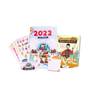 เซทของขวัญสุดพิเศษ Grammar GO! + Essential Kit 2022 ชุดของขวัญปีใหม่ สมุดแพลนเนอร์ กระดาษโน๊ต แฟลชการ์ด สติกเกอร์