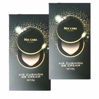 NEE CARA Be Colorful Air Cushion BB Cream 26 g.แป้งคูชั่นเมืองร้อนปกปิด คุมมัน #ON.21 ตลับจริง+รีฟิว (2 ตลับ)#1053