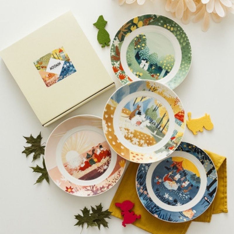 จาน แก้วน้ำ Moomin จาก Yamaka Japan จานเซรามิก