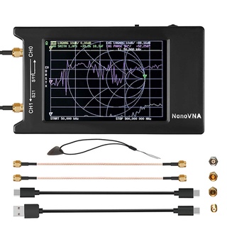 Nanovna-H4 เสาอากาศวิเคราะห์เครือข่าย Analyzer 10Khz-1.5Ghz Hf Vhf Uhf พร้อมหน้าจอ Lcd นาโน Vna