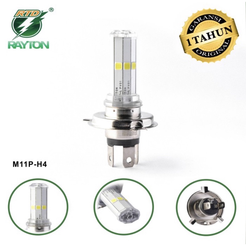โคมไฟ LED RAYTON RTD H4 ดั้งเดิม 6 ด้านข้าง 24 วัตต์ M11P | H4 24 วัตต์รถจักรยานยนต์ไฟหน้า | โคมไฟ L
