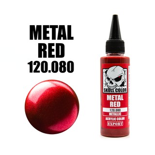 Skull Color 080 Metal Red สีสูตร Acrylic ผสมสำเร็จสำหรับแอร์บรัช ขนาด 60ml.