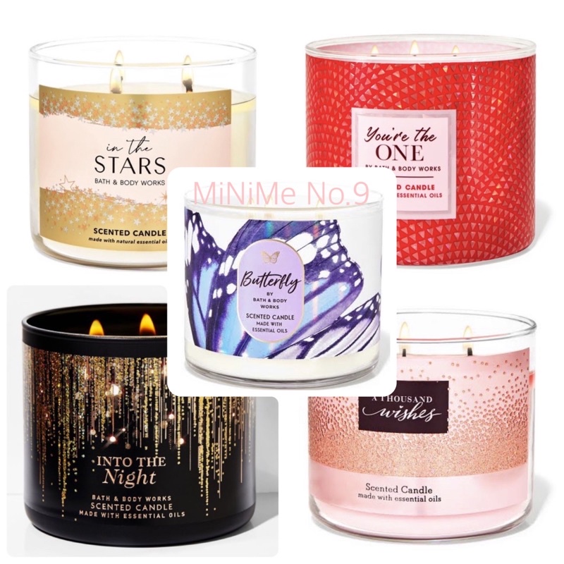 ✨Set4/6✨เทียนหอม Bath&Body Works 3-wicks candle ขนาดใหญ่ 411 g.