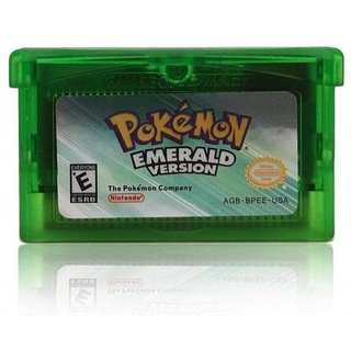 การ์ดเกม pokemon emerald โปเกมอน ndsl/gbc/gbm/gba/sp สำหรับเกมบอย Game Boy Advance gba pokemon sapphire firered fire red