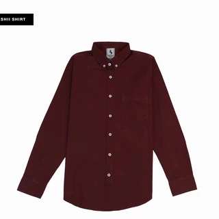 PHASHII SHIRT เสื้อเชิ้ตผู้ชายแขนยาว คอปก สีพื้น ผ้า COTTON OXFORD ใส่สบาย เนื้อผ้านุ่ม ขายดีมาก!