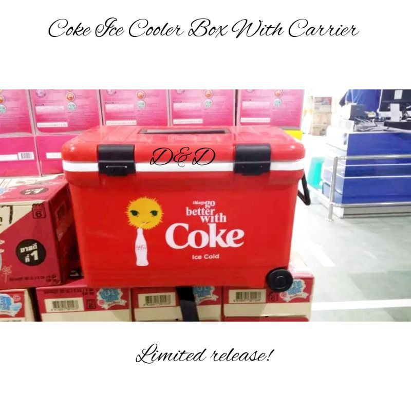 Coca-cola ถังเก็บความเย็นโค้ก พร้อมหน้าจอ 24 ลิตร