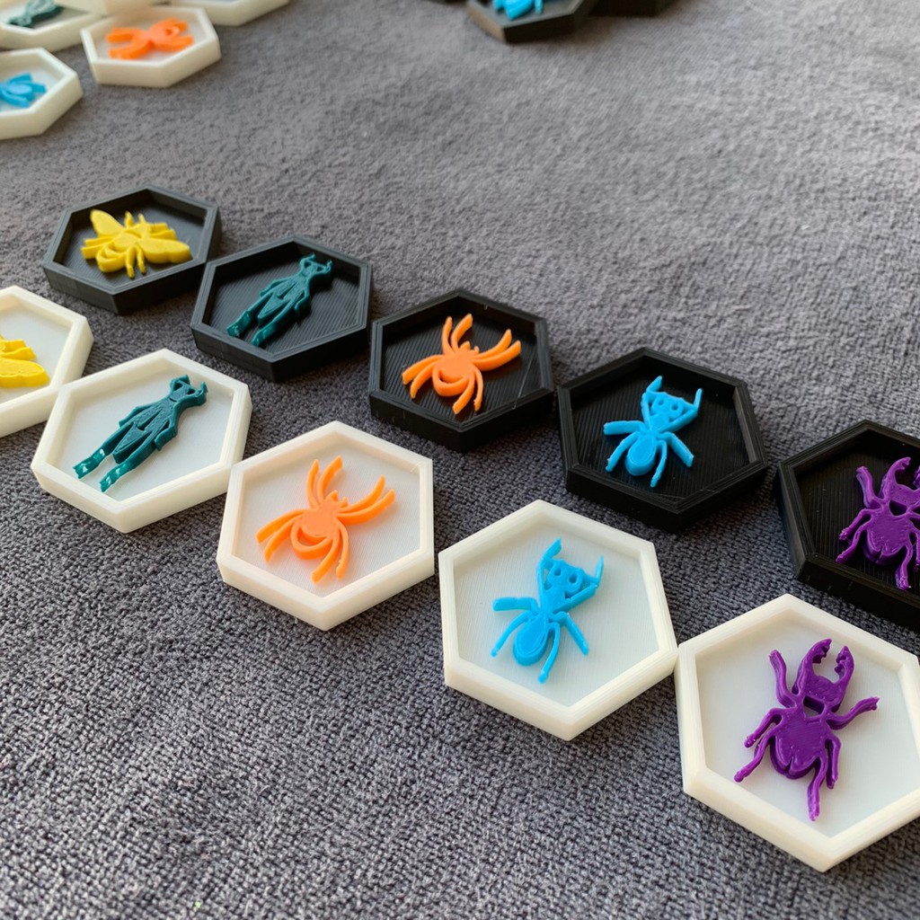 [Plastic] Hive Board Game: 3D Tile - ชุดอัพเกรดอุปกรณ์ของบอร์ดเกม