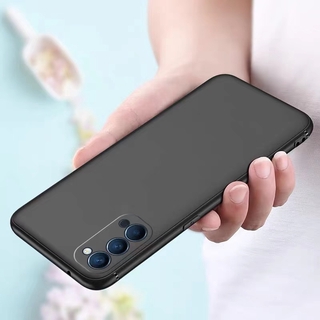 ส่งจากไทย เคสโทรศัพท์ต้านเชื้อแบคทีเรีย Case OPPO Reno4 เคสออฟโป้ เคสนิ่ม tpu เคสสีดํา เคสซิลิโคน เก็บเงินปลายทาง