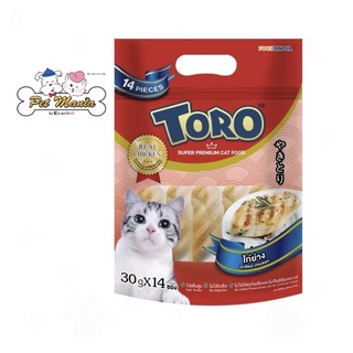 ขนมแมว Toro Toro รสไก่ย่าง แพ็คสุดคุ้ม ขนาด30g.x14ซอง