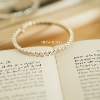 Lovely Pastel Color Bracelet - กำไลคริสตัลสีพาสเทลเม็ดเรียง (มี 5 สี)