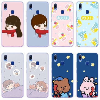 เคสซิลิโคนใส ลายการ์ตูนน่ารัก กันกระแทก สําหรับ Vivo y83 y95 y85 y66